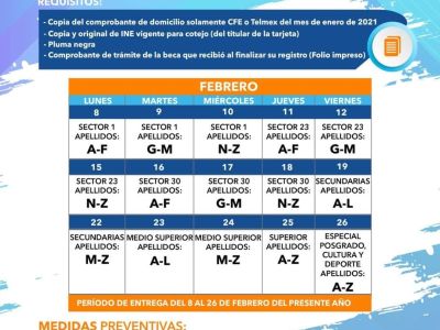 INICIA ESTE LUNES ENTREGA DE PLÁSTICOS PARA BECAS MUNICIPALES